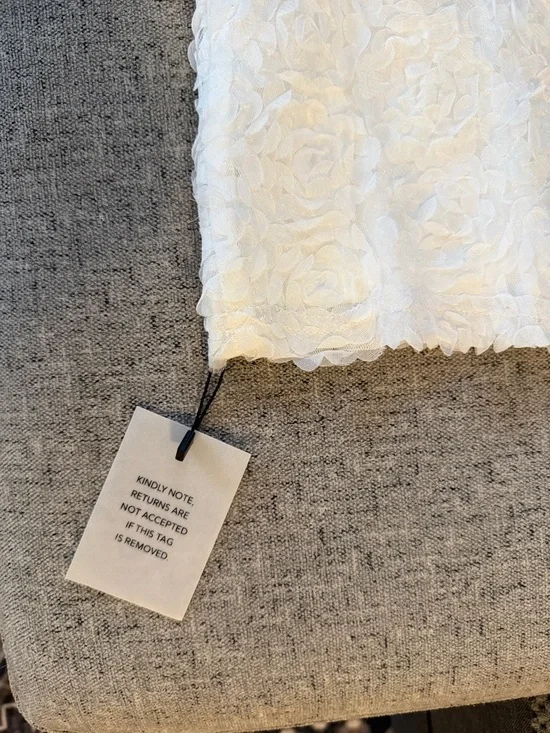 REVOLVE White Floral Strapless Mini Dress - Picture 3 of 4